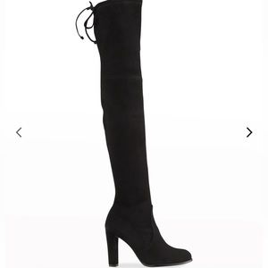 Stuart Weitzman black highland boots